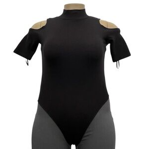 Vintage NWT Women's Size L Black Betty Blue Bodysuit.‎